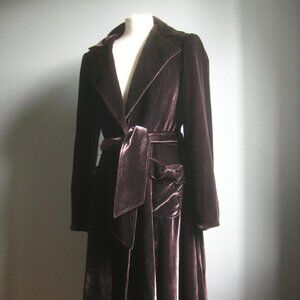 Fenn Wright Manson Velvet Frock Style Coat UK10